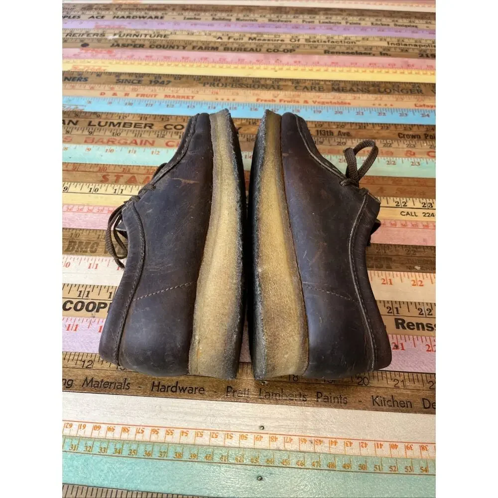 Clarks Originals Wallabee Shoes Brown Leather Women US 6 EU 36 Classic